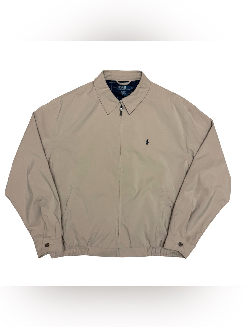 Vintage Polo Ralph Lauren Harrington Zip Jacket Beige XL